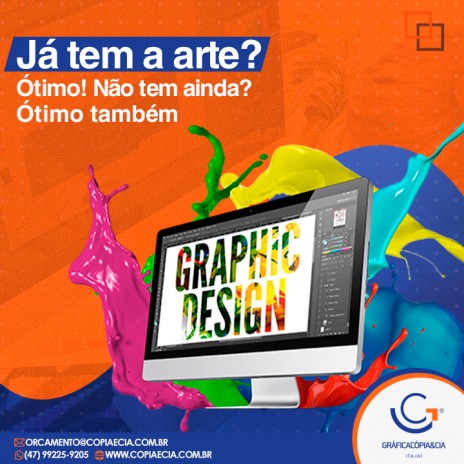 Já tem a arte? Ótimo! Não tem ainda? Ótimo também