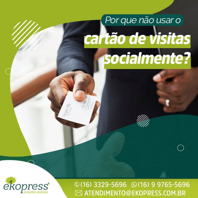 Por que não usar o cartão de visita socialmente?