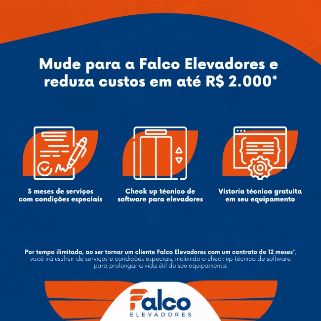 Mude para a Falco Elevadores