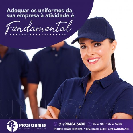 Adequar os uniformes da sua empresa à atividade é fundamental