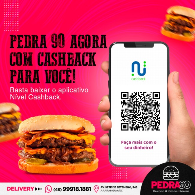 Pedra 90 agora com CashBack para você!