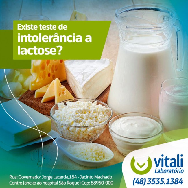 Existe teste de intolerância a lactose?