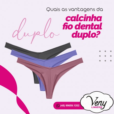 Quais as vantagens da calcinha fio dental duplo?