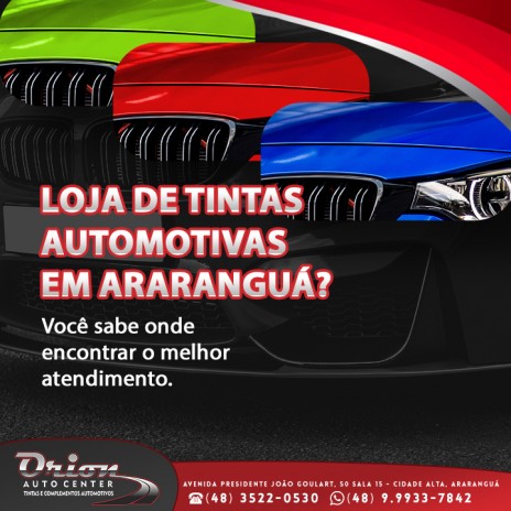 Loja de tintas automotivas em Araranguá? Você sabe onde encontrar o melhor atendimento.