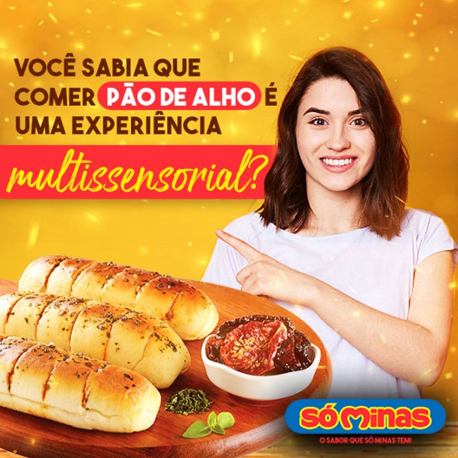 Você sabia que comer pão de alho é uma experiência multissensorial?