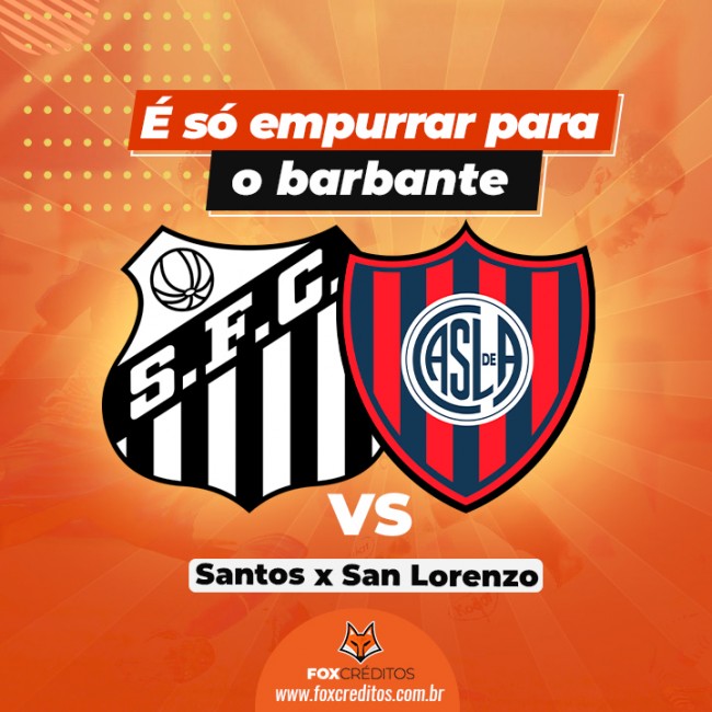 Santos x San Lorenzo – É só empurrar para o barbante