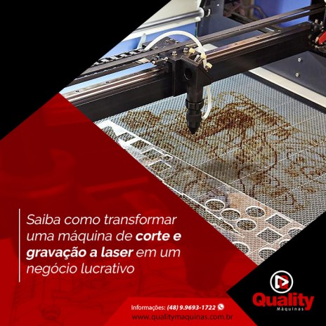 Saiba como transformar uma máquina de corte e gravação a laser em um negócio lucrativo