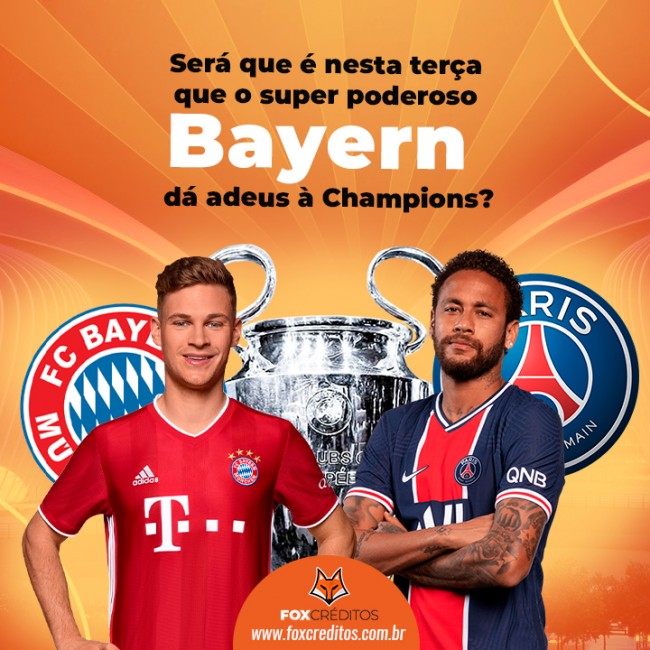 Será que é nesta terça que o super poderoso Bayern dá adeus à Champions?