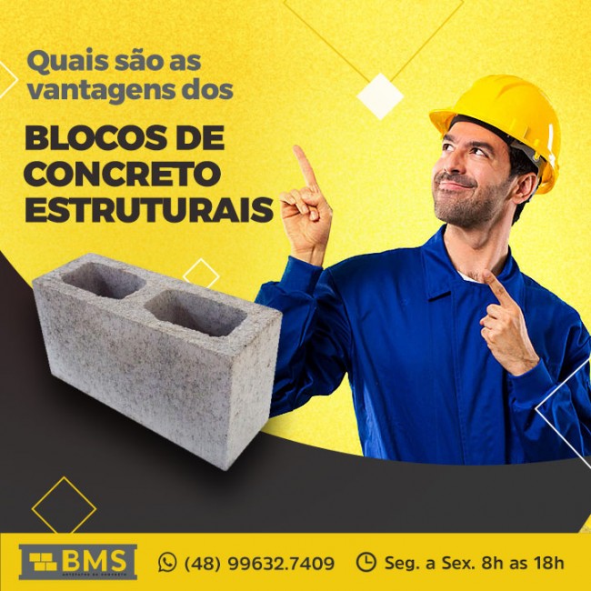 Quais são as vantagens dos blocos de concreto estruturais