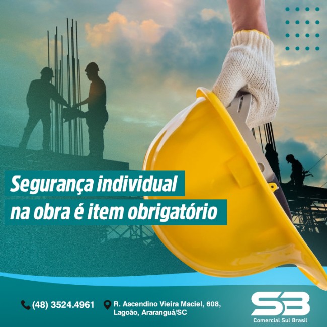 Segurança individual na obra é item obrigatório