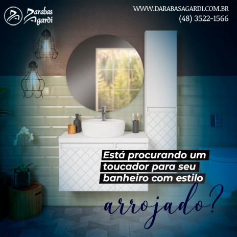 Está procurando um toucador para seu banheiro com estilo arrojado?