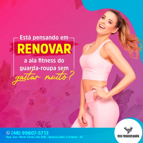 está pensando em renovar a ala fitness do guarda-roupa sem gastar muito?