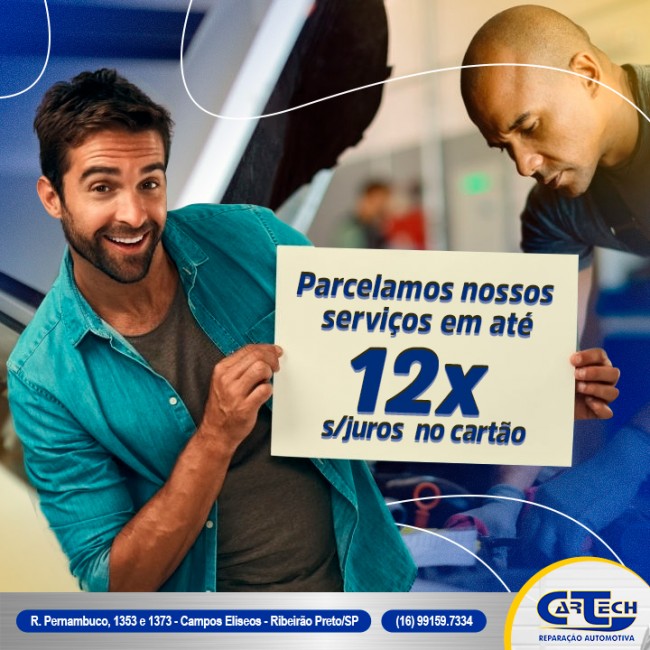 Parcelamos nossos serviços em até 12x sem juros no cartão