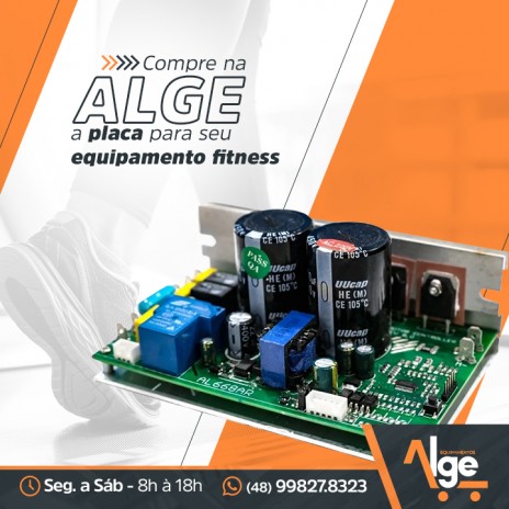 Compre na Alge a placa para seu equipamento fitness