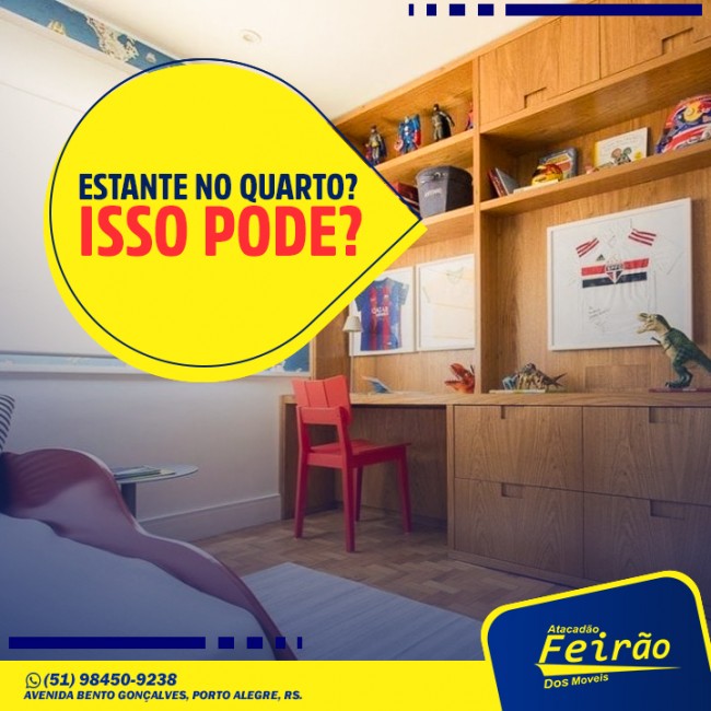 Estante no quarto? Isso pode?