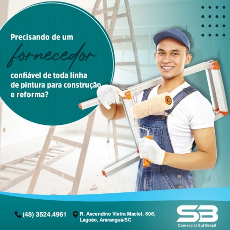 Precisando de um fornecedor confiável de toda linha de pintura para construção e reforma?