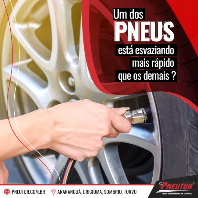 Um dos pneus do meu carro está esvaziando mais rápido que os demais