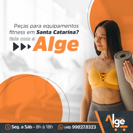 Peças para equipamentos fitness em Santa Catarina? Entre em contato com a Alge Equipamentos