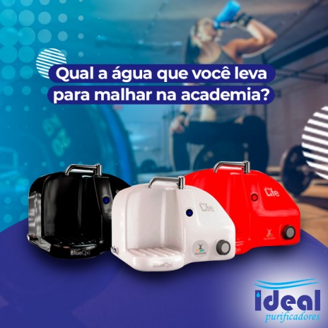 Qual a água que você leva para malhar na academia?