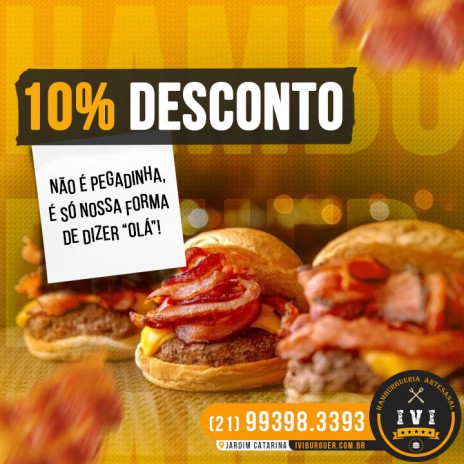 10% de desconto! Não é pegadinha, é só nossa forma de dizer “olá”!