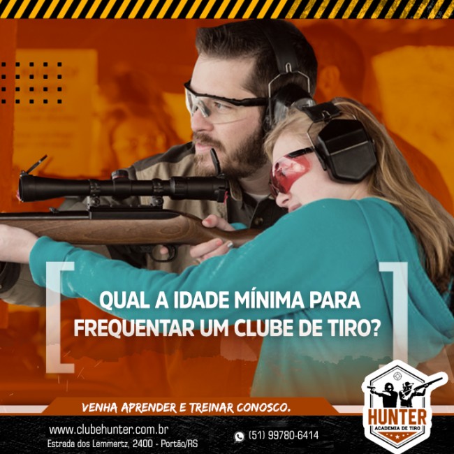 Qual a idade mínima para frequentar um clube de tiro?