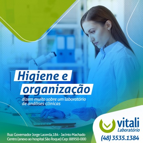 Higiene e organização dizem muito sobre um laboratório de análises clínicas