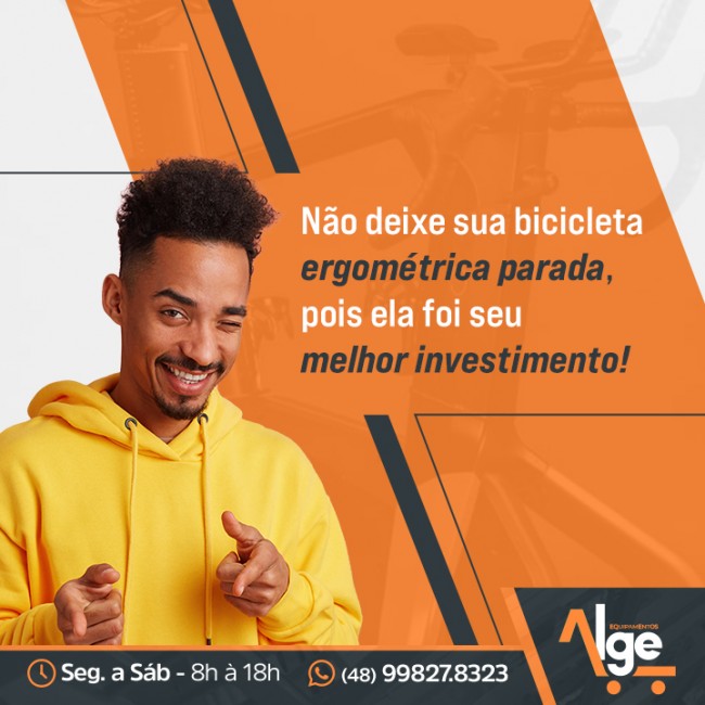 Não deixe sua bicicleta ergométrica parada, pois ela foi seu melhor investimento!