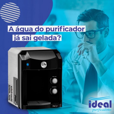 A água do purificador já sai gelada?