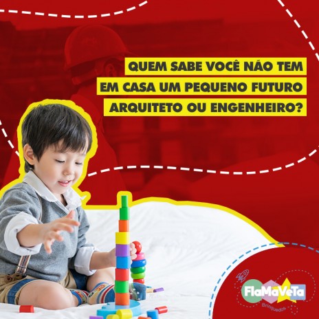 Quem sabe você não tem em casa um pequeno futuro arquiteto ou engenheiro