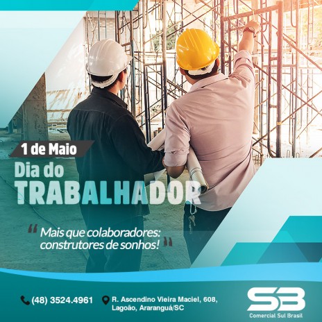 01/05 DIA DO TRABALHADOR