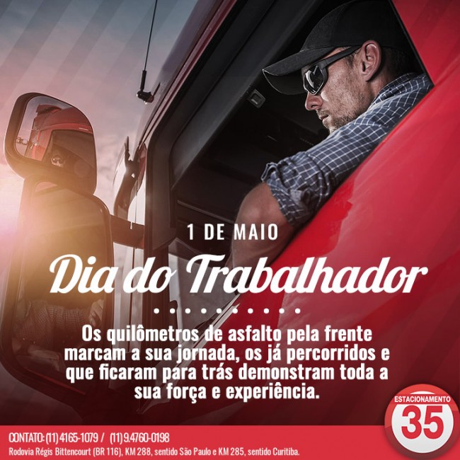 01/05 DIA DO TRABALHADOR