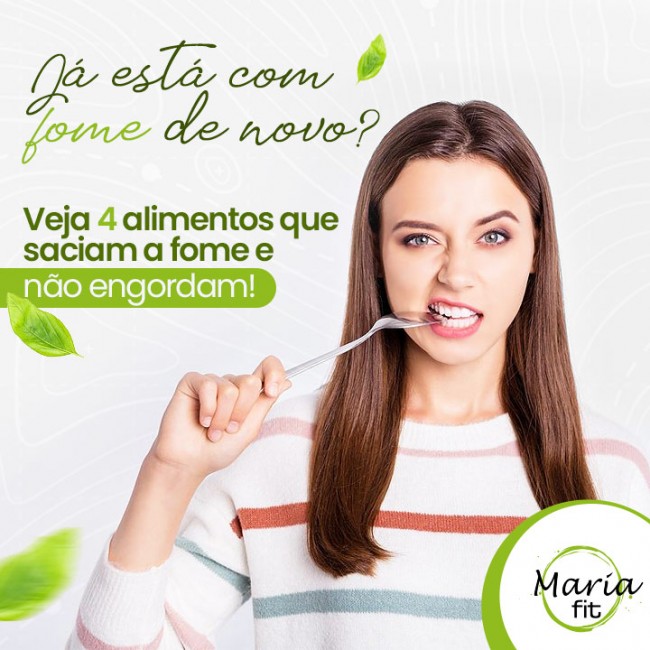 Já está com fome de novo? Veja 4 alimentos que saciam a fome e não engordam