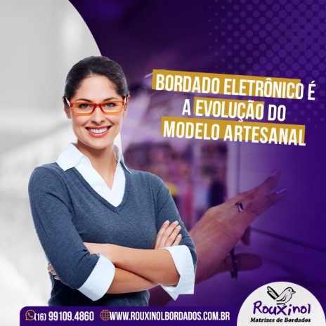 Bordado eletrônico é a evolução do modelo artesanal