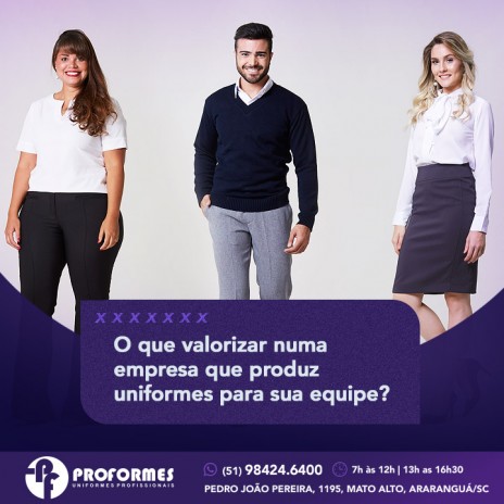 O que valorizar numa empresa que produz uniformes para sua equipe?