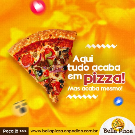 Aqui tudo acaba em pizza! Mas acaba mesmo!