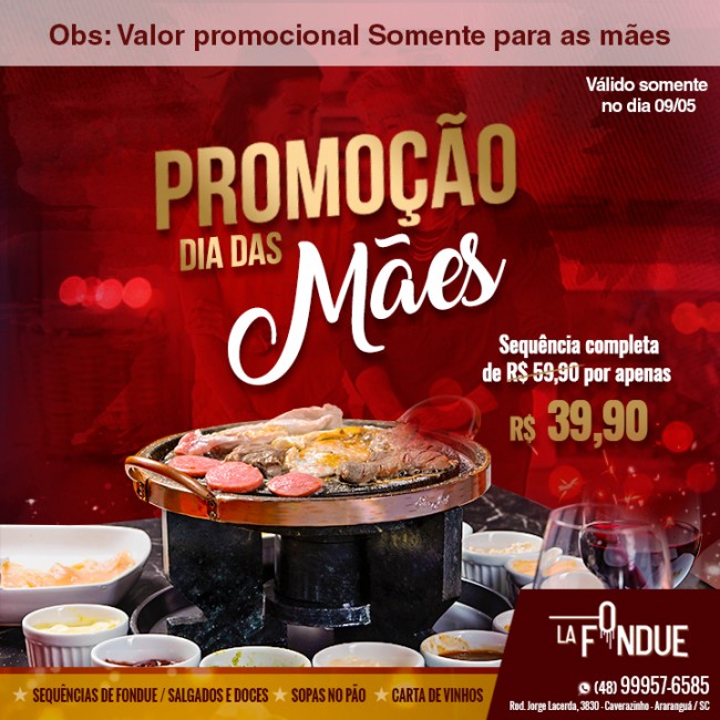 Promoção dia das Mães