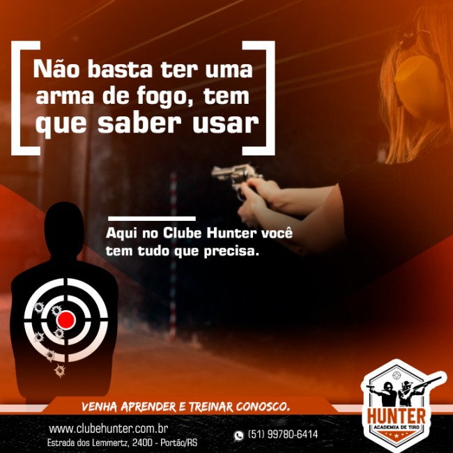 Não basta ter uma arma de fogo, tem que saber usar