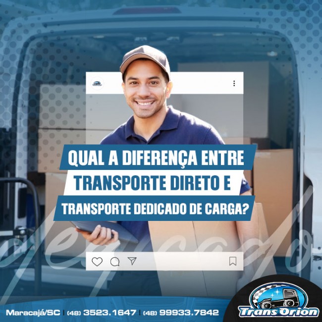 Qual a diferença entre transporte direto e transporte dedicado de carga?