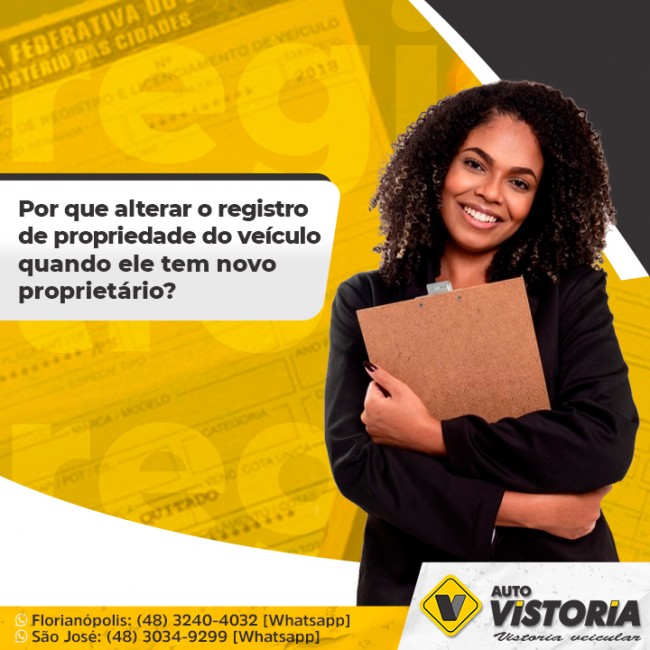 Por que alterar o registro de propriedade do veículo quando ele tem novo proprietário?