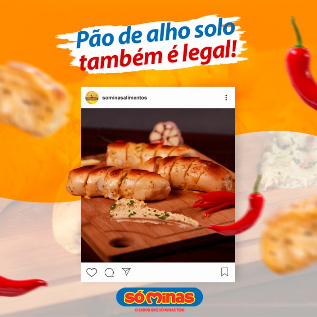 Pão de alho solo também é legal!