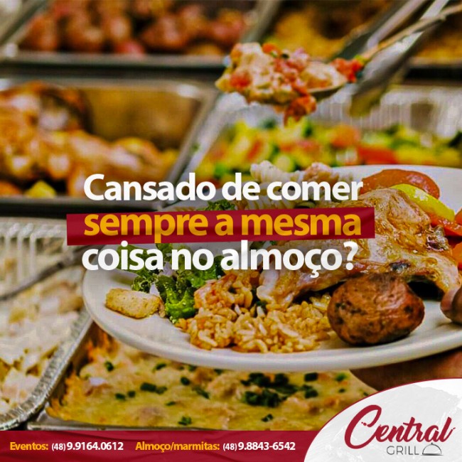 cansado de comer sempre a mesma coisa no almoço?