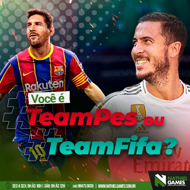 Você é #TeamPes ou #TeamFifa?