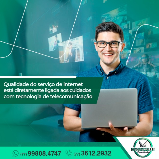 Qualidade do serviço de internet está diretamente ligada aos cuidados com tecnologia de telecomunicação