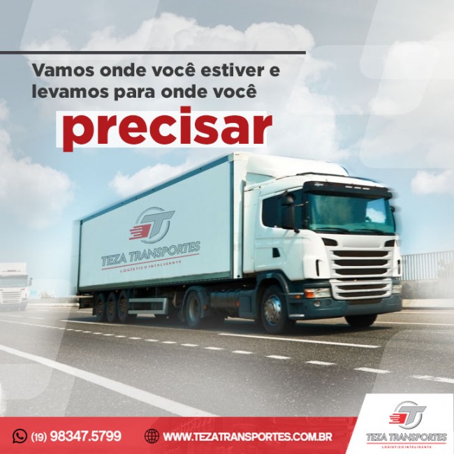 Vamos onde você estiver e levamos para onde você precisar