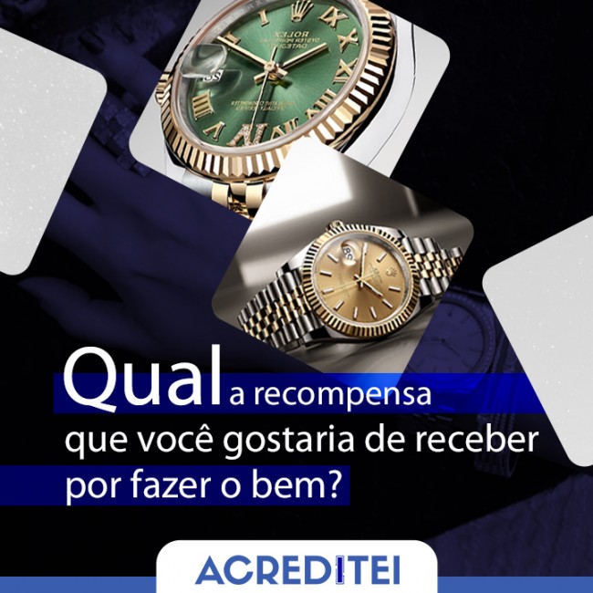 Qual a recompensa que você gostaria de receber por fazer o bem?