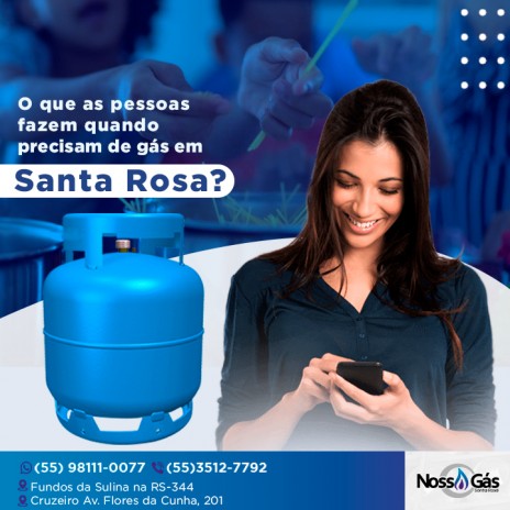 O que as pessoas fazem quando precisam de gás em Santa Rosa?