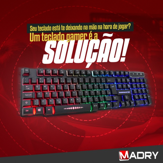 Seu teclado está te deixando na mão na hora de jogar? Um teclado gamer é a solução