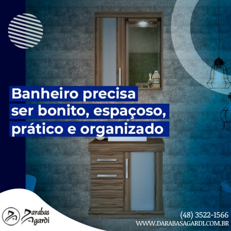 Banheiro precisa ser bonito, espaçoso, prático e organizado