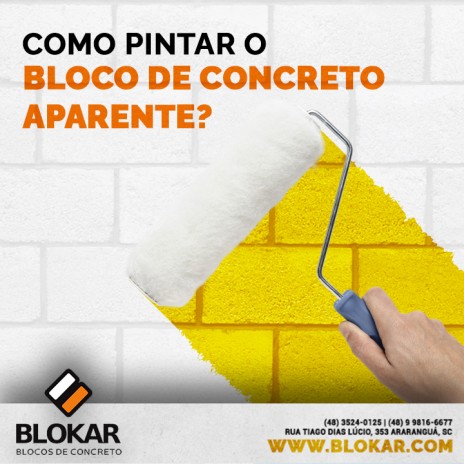 Como pintar o bloco de concreto aparente?