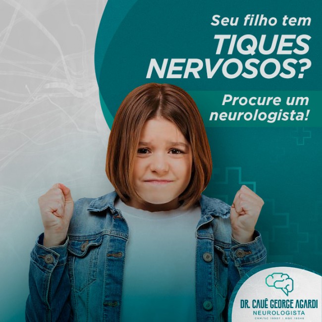 Seu filho tem tiques nervosos? Procure um neurologista!